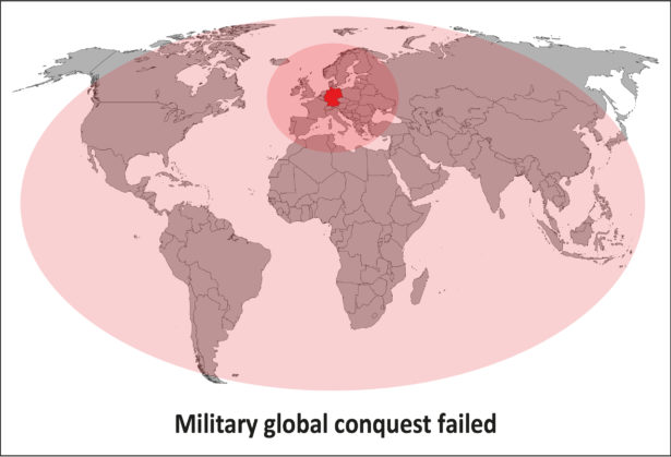 Germany’s World Conquest Plans_Weltkarte_Military conquest fail